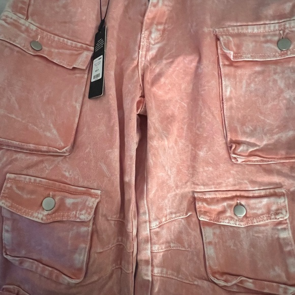Pink Cargo Jeans - Picture 4 of 4